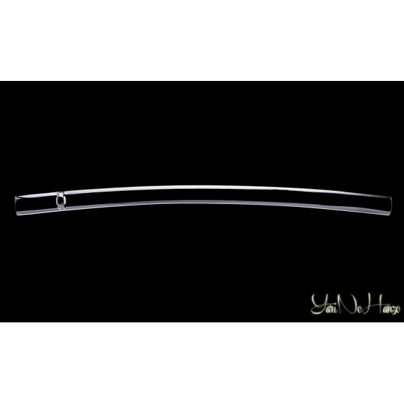 Saya Kuroro | Saya laccato nero lucido con Shitodome argento