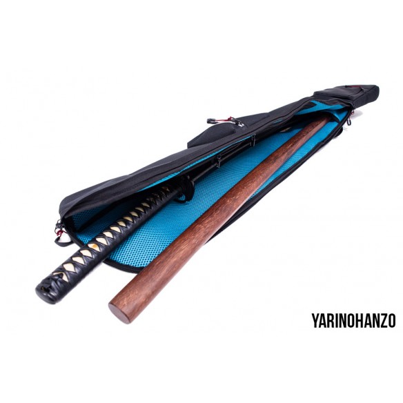 borsa katana compatta iaido kenjutsu – custodia per 2 spade imbottita